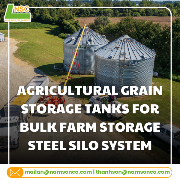 Agricultural Grain Storage Tanks For Bulk Farm Storage Steel Silo System Large Capacity Grain Storage Solution