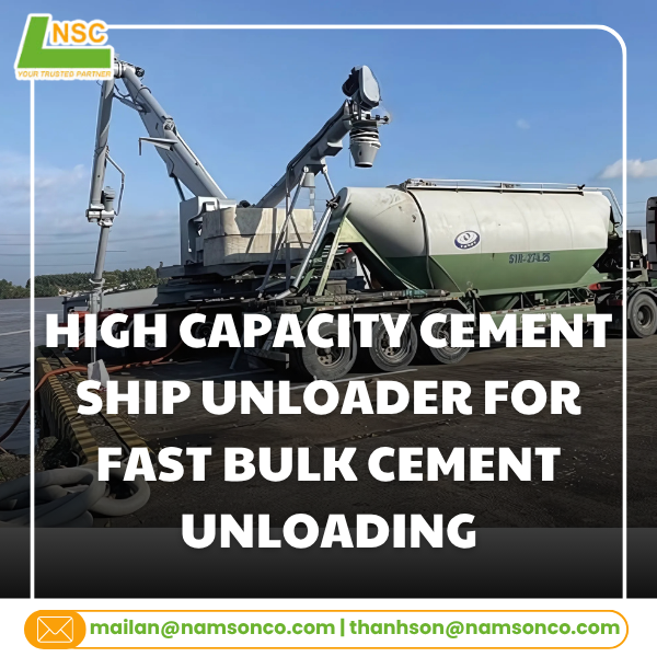 High Capacity Cement Ship Unloader for Fast Bulk Cement Unloading